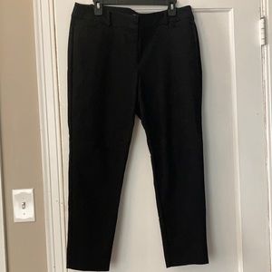 Loft Curvy Skinny Ankle black pants